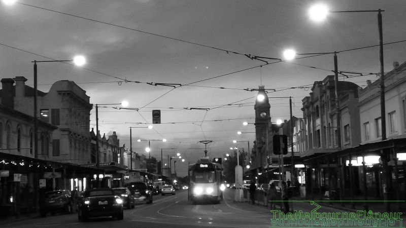 Errol street, North Melbourne, evening, photographed by Dean Kyte.