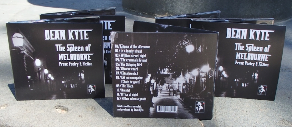 External cover design of “The Spleen of Melbourne” CD by Dean Kyte.