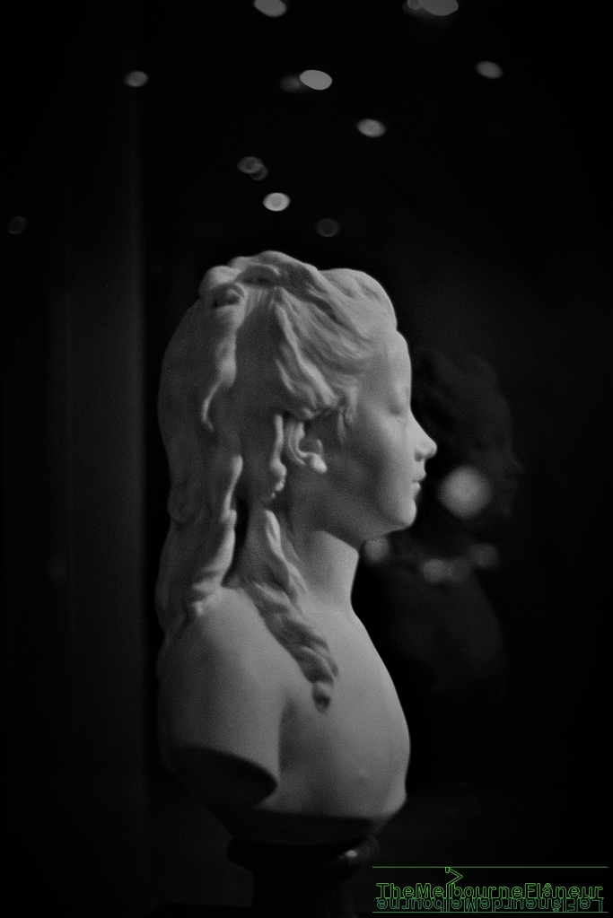 Houdon, “Buste de jeune fille” (1791), National Gallery of Victoria.  Photographed by Dean Kyte.  Shot on Kodak T-MAX 400.
